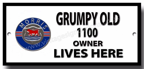 Grumpy old morris 1100 owner - old,