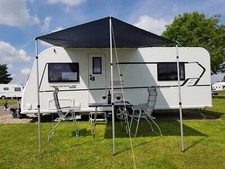Caravan Campervan Awning sun canopy by WILD EARTH DELUX SET BLACK 2.4m X 3m