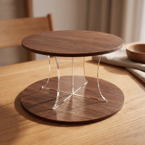 Round wooden cake separator - wooden,