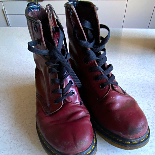 Martens burgundy leather - martens,