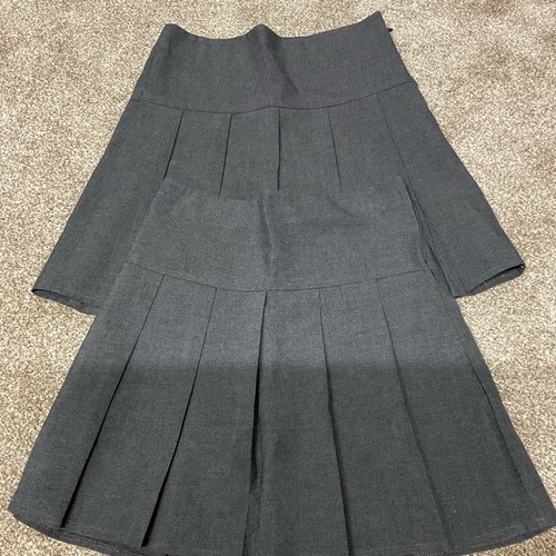 Girls grey school pleated - m&s,