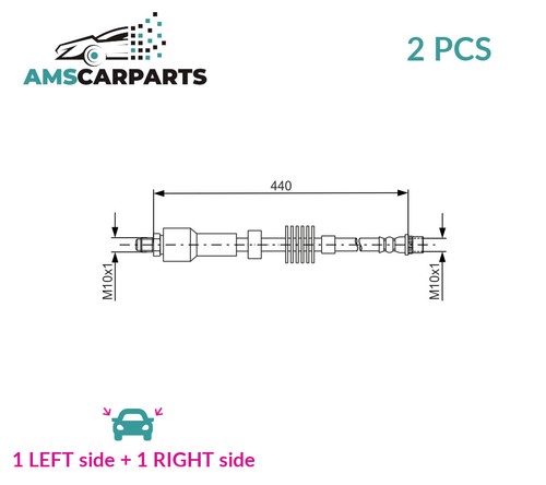 Brake hose line - brake, pipe