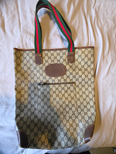 Gucci canvas tote bag - gg,