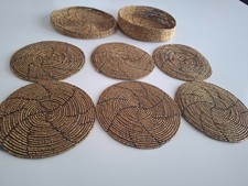 X6 Gold Seed Beads Coasters In