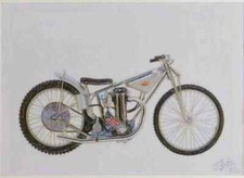 A4 Metal Sign Limited Edition JAP 500 Speedway 1949