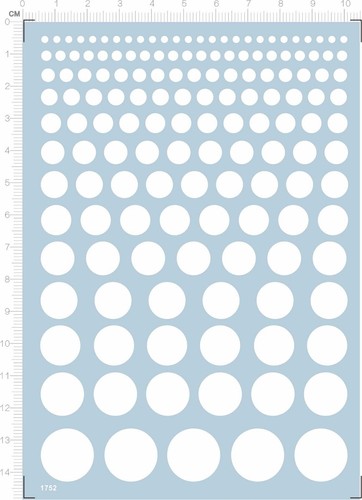 16mm diameter round - diameter, dot