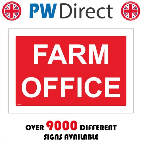 Sign farm office outbuilding - farm,