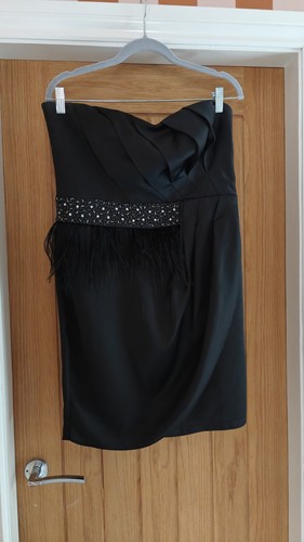 Lipsy y2k black satin feel - black,