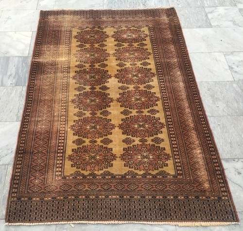 5x3 vintage afghan bukhara - 5x3,