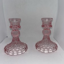 Set Of 2Pink Jewel Glass
