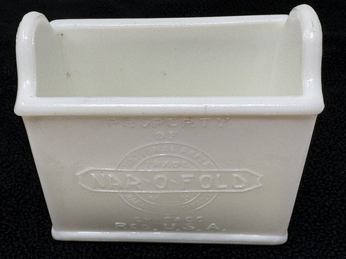 Vintage milk glass napkin - vintage,