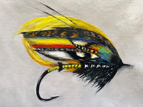 Original fly fishing lure - lure,, oil