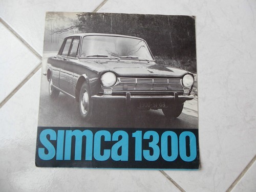 Simca 1300 1963 catalog - simca,