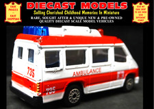 MEDICAL EMERGENCY AMBULANCE 911/999 VEHICLE; OLD DIECAST COLLECTORS SCALE MODEL