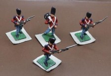 Hinchliffe Models 25mm Napoleonic British Infantry x 4 (NNN1256)