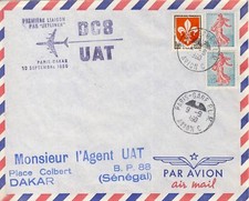 1st LIAISON JETLINER PARIS DAKAR SENEGAL PLANE PLM 1960