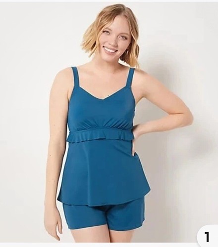 Denim beach ruffled - denim, &