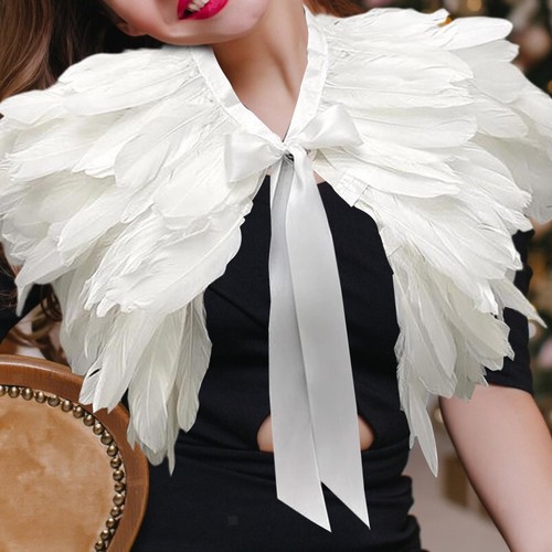 Feather shawl for women - shawl,