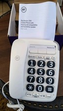 BT Big Button 200 Corded Landline Telephone Hearing Aid Compatible New In Box