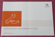 (2016) CITROEN SERVICE BOOK