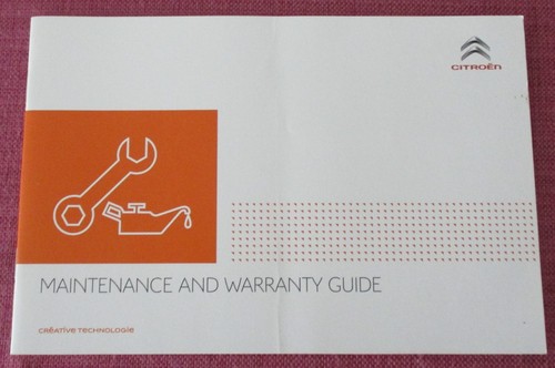 Citroen service book - citroen,