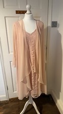 Pink Lace Dress With Chiffon