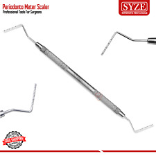 Periodonto meter Scalers Double Ended Probe Pick Stainless S Dental Surgery Tool