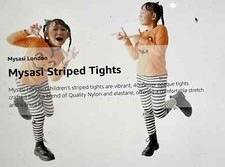 Girls  Stripe Tights- Kids