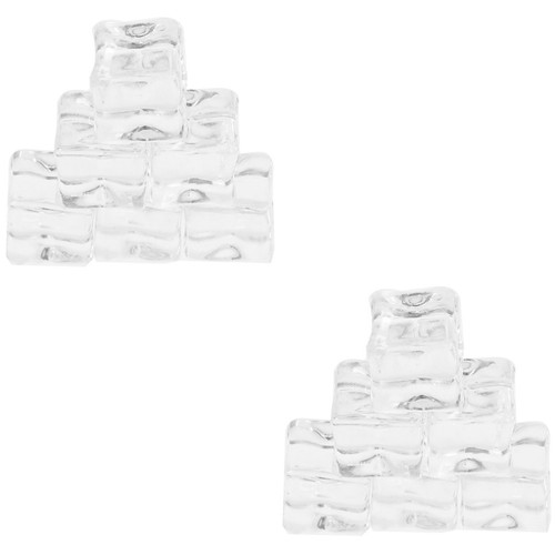 Reusable clear plastic ice - plastic,