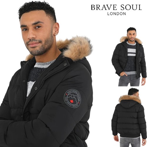 Brave soul mens black - black, padded