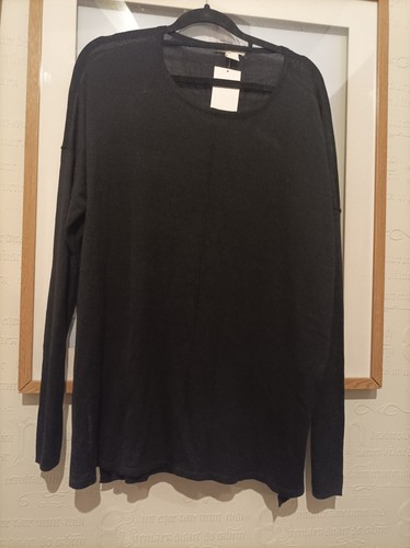 Fine knit oversized - oversized, black