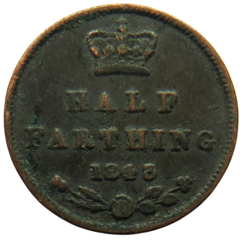 1843 queen victoria - 1843, half