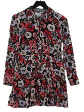 H by Henry Holland Shirt Midi Dress UK10 in Black