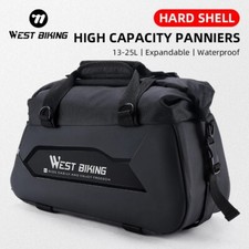 WEST BIKING MTB Bike Waterproof Pannier Hard Shell Bicycle Trunk Luggage Bag UK