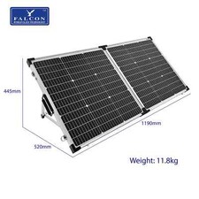 FALCON 130W 12V Portable Folding Solar System + 10A MPPT Regulator and Bluetooth