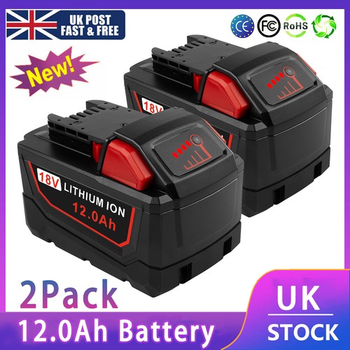0ah 18v lithium battery - 2x, 12.0ah