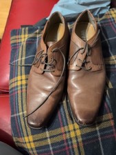 Frank Wright Brown Pointed Toe Shoes Size 8 Smart