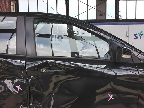 Door glass driver - front, ford