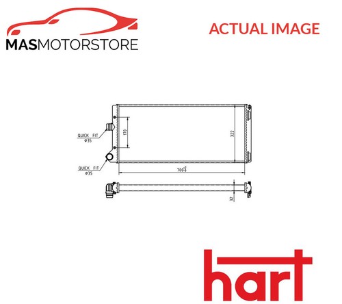 Engine cooling radiator hart - radiator,