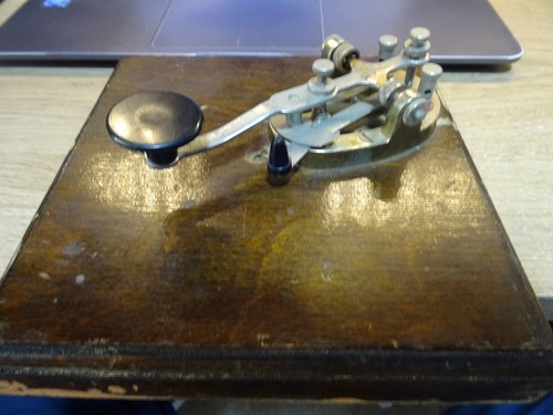 Vintage brass body telegraph - vintage,