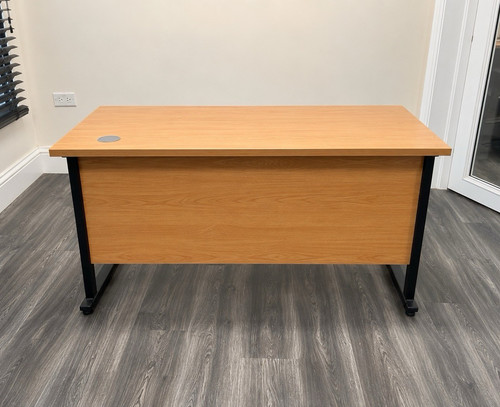 Oak effect office desk - effect,