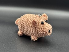 Handmade crochet little pig