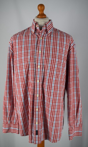 Men red blue checked - red,