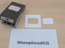 Stampin' up! Decorative Large Label Tag /Frame Punch Crafting, Scrapbooking VGC!