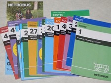 LOT OF 20 x METROBUS SURREY BUS TIMETABLES ALL DIFFERENT