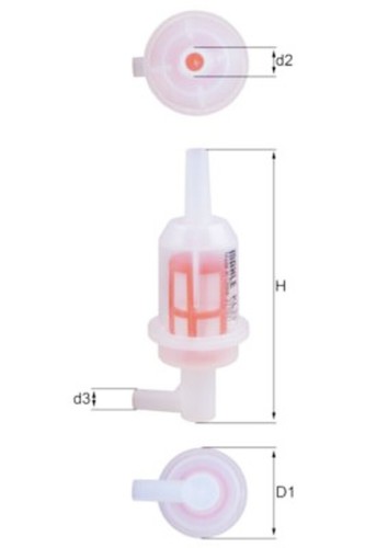 Fuel filter mahle - filter, fits