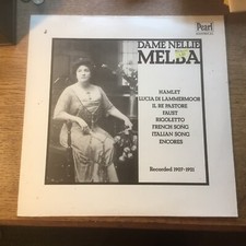 Dame Nellie Melba 1907-21 Pear LP GEMM 180 Unplayed