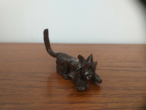 Vintage studio pottery lion - vintage,