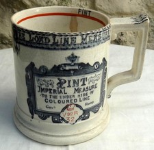 VICTORIAN LOAD LINE  PINT MUG IMPERIAL MEASURE BOARD OF TRADE FOR PUBS
