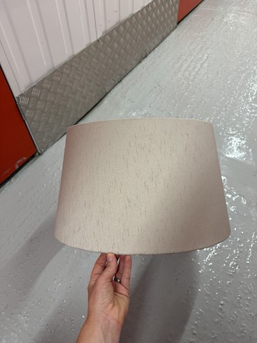 Grey silk lampshade 45cm - lampshade,